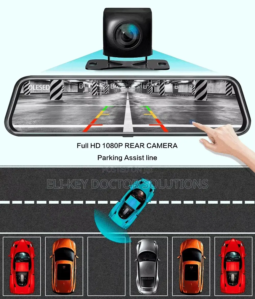 10" Full Touch Screen Vehicle Dvr Black-box Dashcam Recorder Security