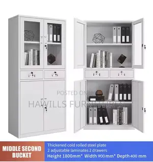 File Cabinet Constructed From Thickened Cold-rolled Steel.