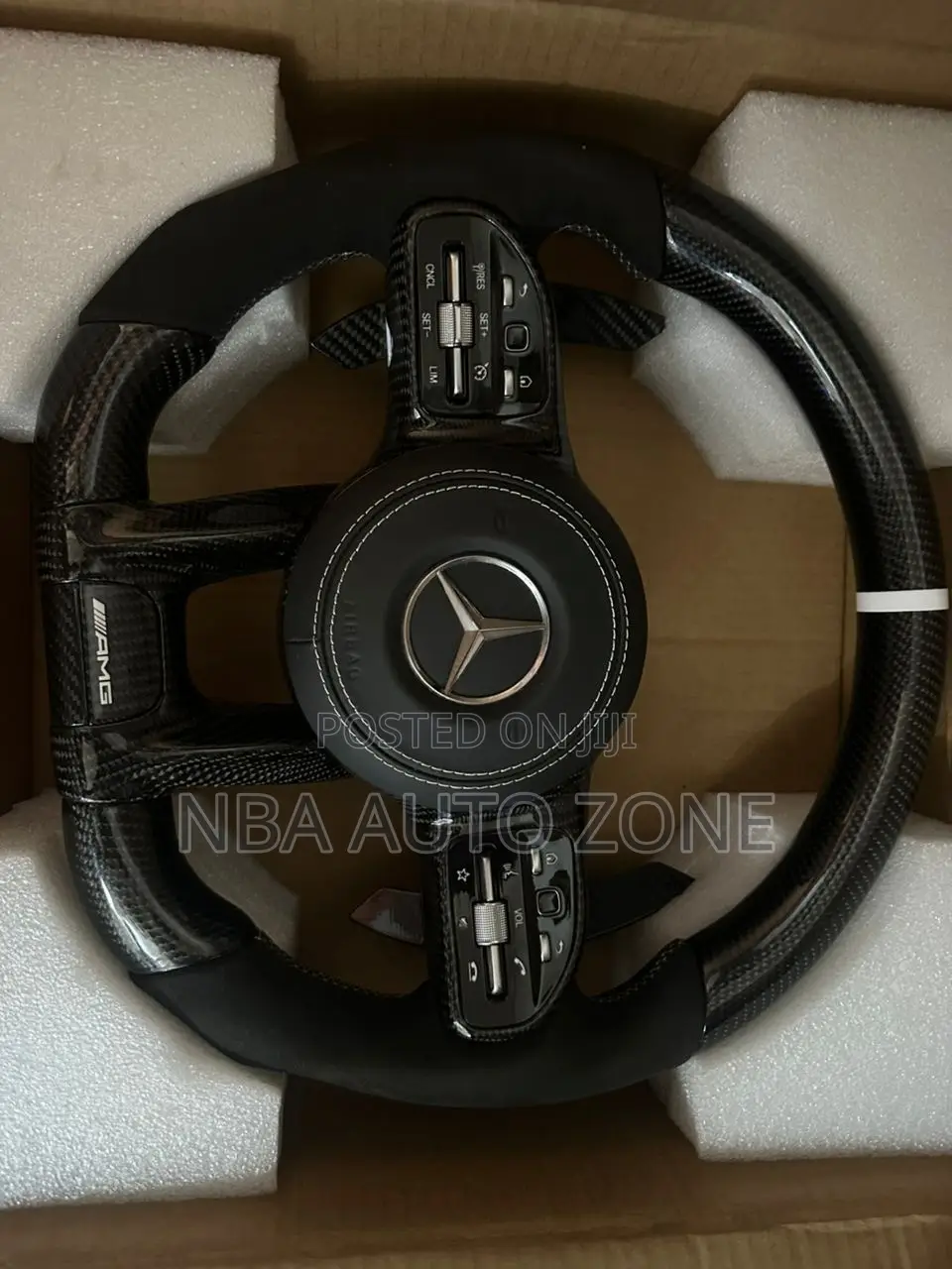 Mercedes Benz 2016-19 Amg Carbon Fiber Designed Steering Wheel