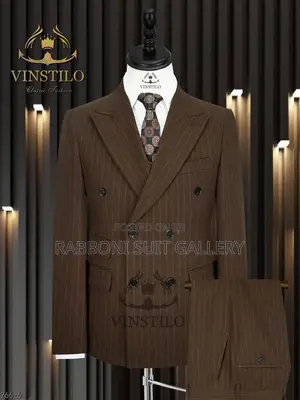 Heavy Striped Double Breasted Suit