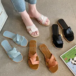 Chic Summer Cross-Band Slippers for Women ( Rubber Based)