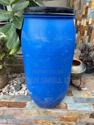 Blue Plastic Drum