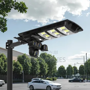 3 Lens Solar Wifi Streetlight Street Light Security Camera Waterproof