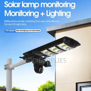 3 Lens Solar Wifi Streetlight Street Light Security Camera Waterproof