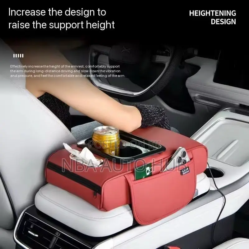 Car Central Armrest With Cup Holder