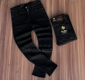 Level Black Jeans Trousers