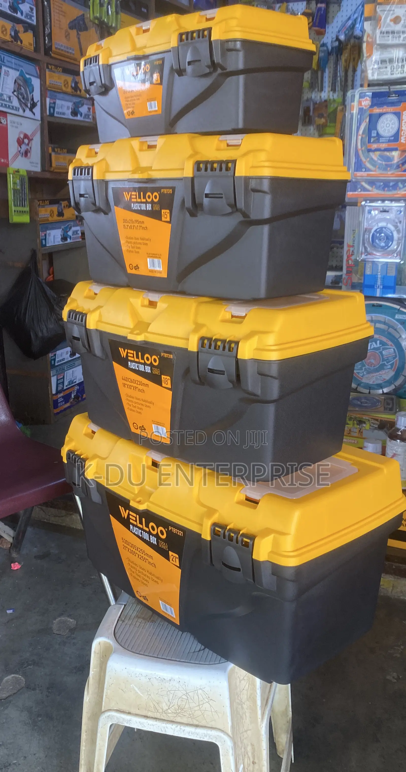 Welloo Plastic Tool Boxes Set