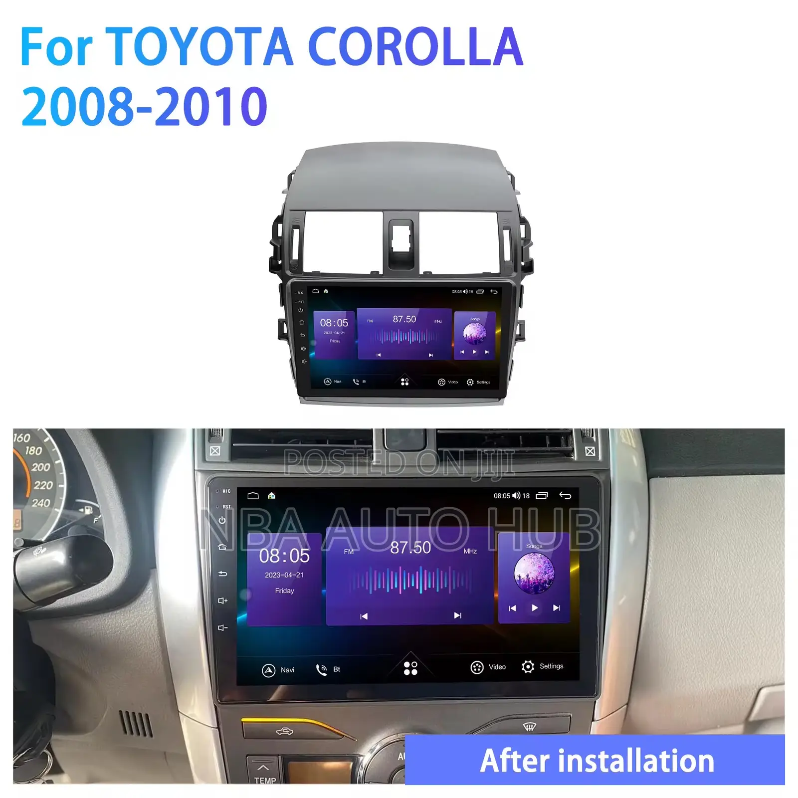 Toyota Corolla Android Multimedia Player