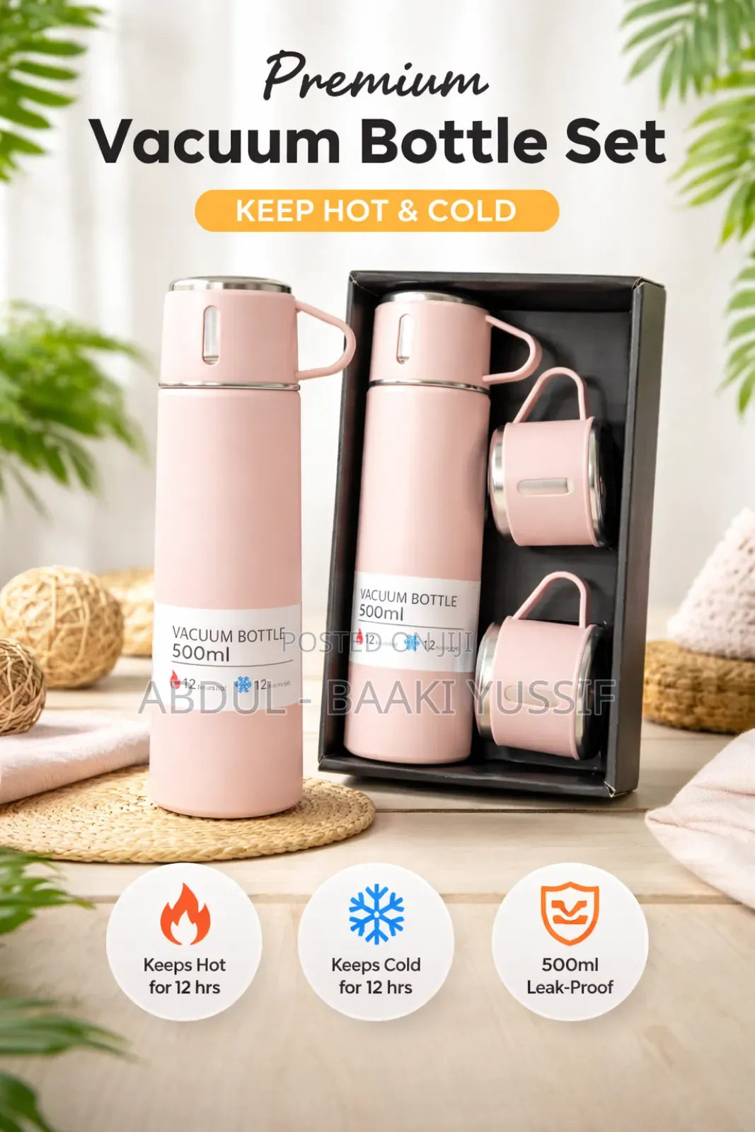 3 in 1 Vacuum Flask