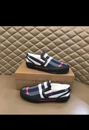 Men’S Burberry Vintage Check Slip—On Shoes