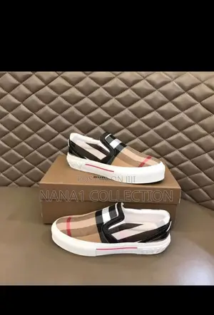 Men’S Burberry Vintage Check Slip—On Shoes