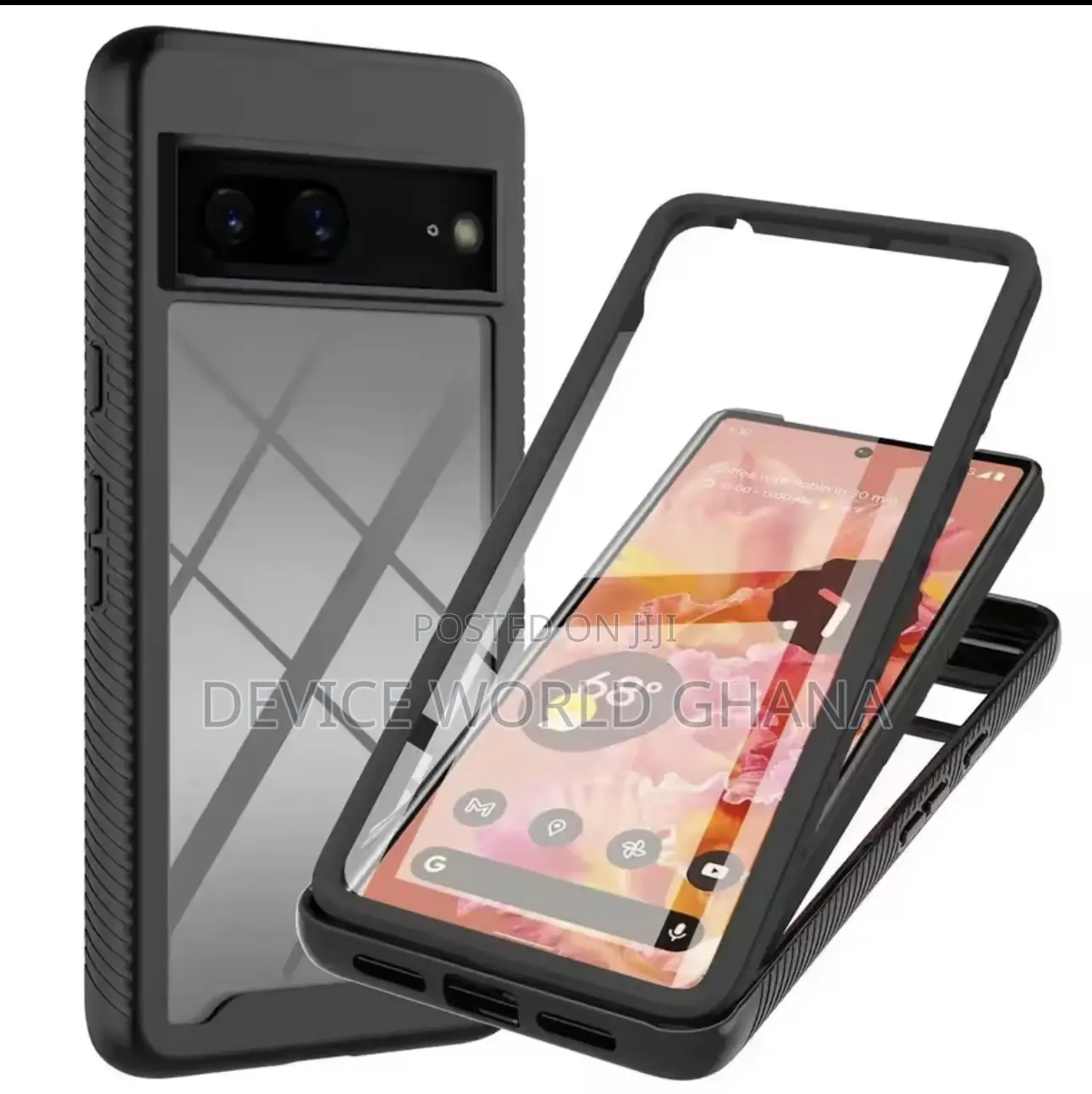 Transparent 360 Front and Back Case for Google Pixel Phones All Models