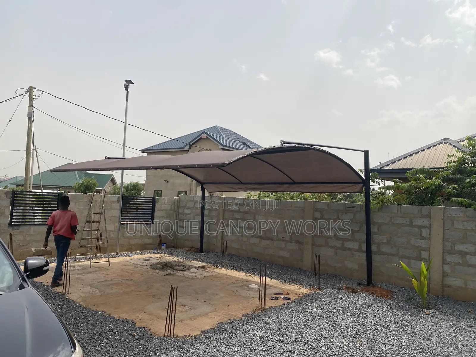 Brown Top Top Car Canopy