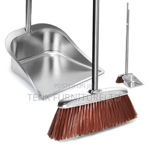 Broom( 2pcs Stainless Steel ) With Duster