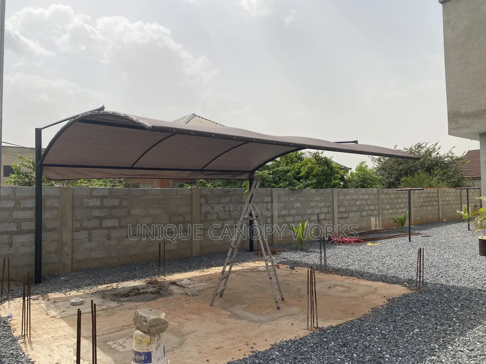 Brown Top Top Car Canopy