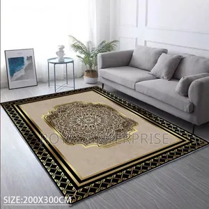 Elegant 3d Crystal Velvet Carpet for Luxury Homes ( 200/300cm )