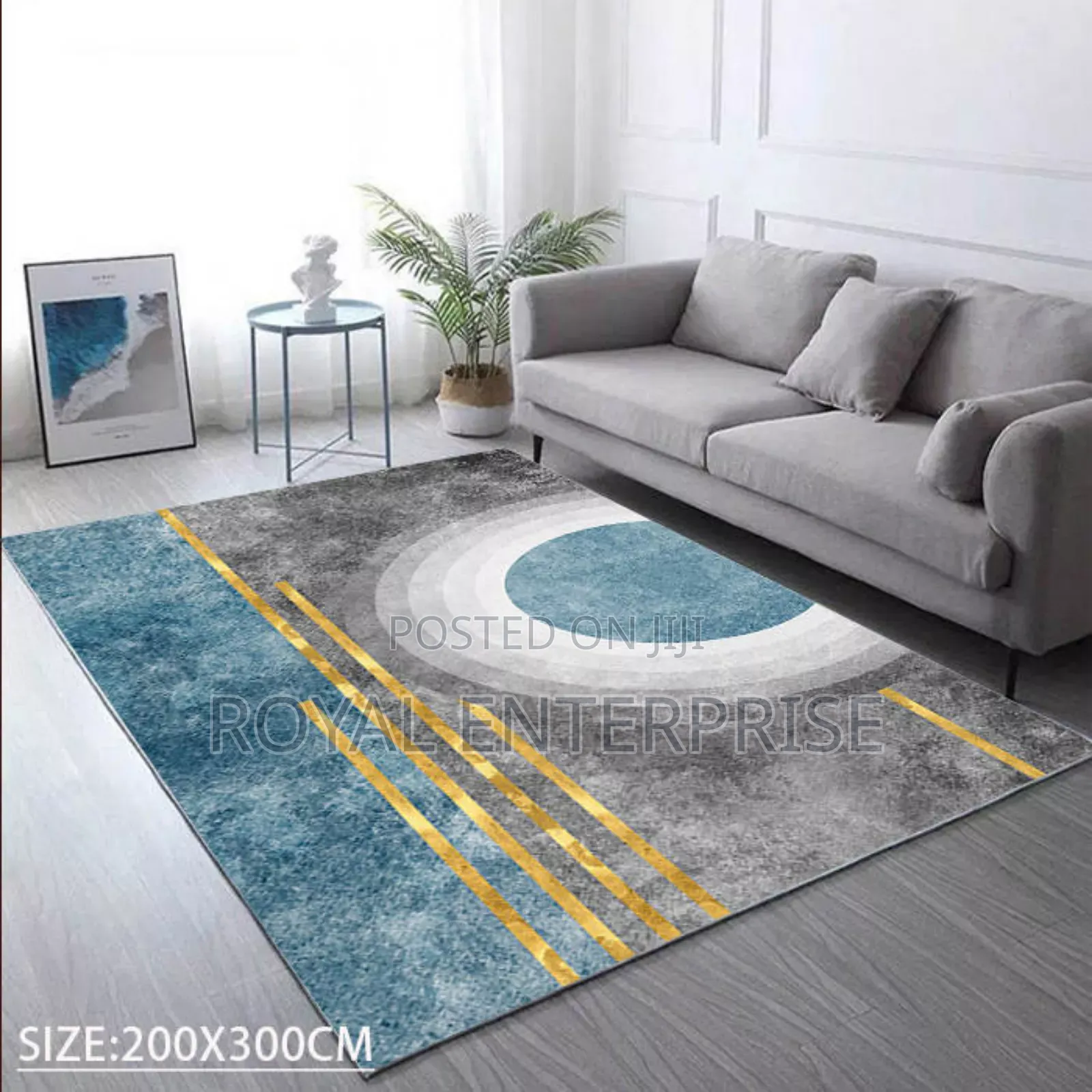 Luxury Redefined: 3d Crystal Velvet Carpet ( 200/300cm )