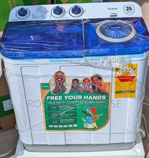 Syinix *7kg* Semi Automatic Washing Machine Twin Tub **