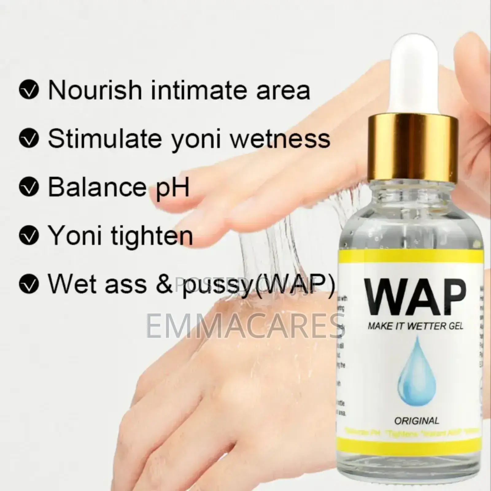 Yoni Wap Lubricant Gel. Natural Intimate Gel for Women