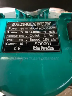 Solar Dc Water Pump 1hp