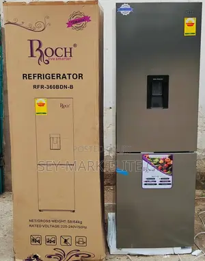309l Roch Double Door Refrigerator With Water Dispenser