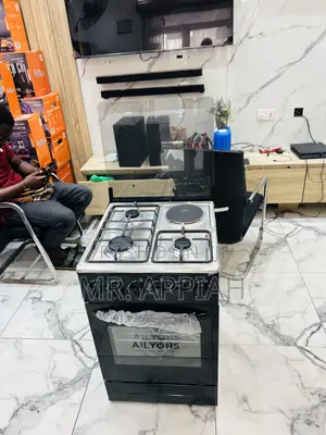 Brand New Ailyons 50x50 3 Gas With 1 Electric Burner(Black) 