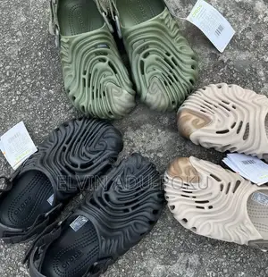 Echo Marbled Crocs Sandals Comes In Different Colors, Swipe >>>