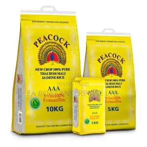 Uk Peacock Rice , Jasmine White Rice 1kg