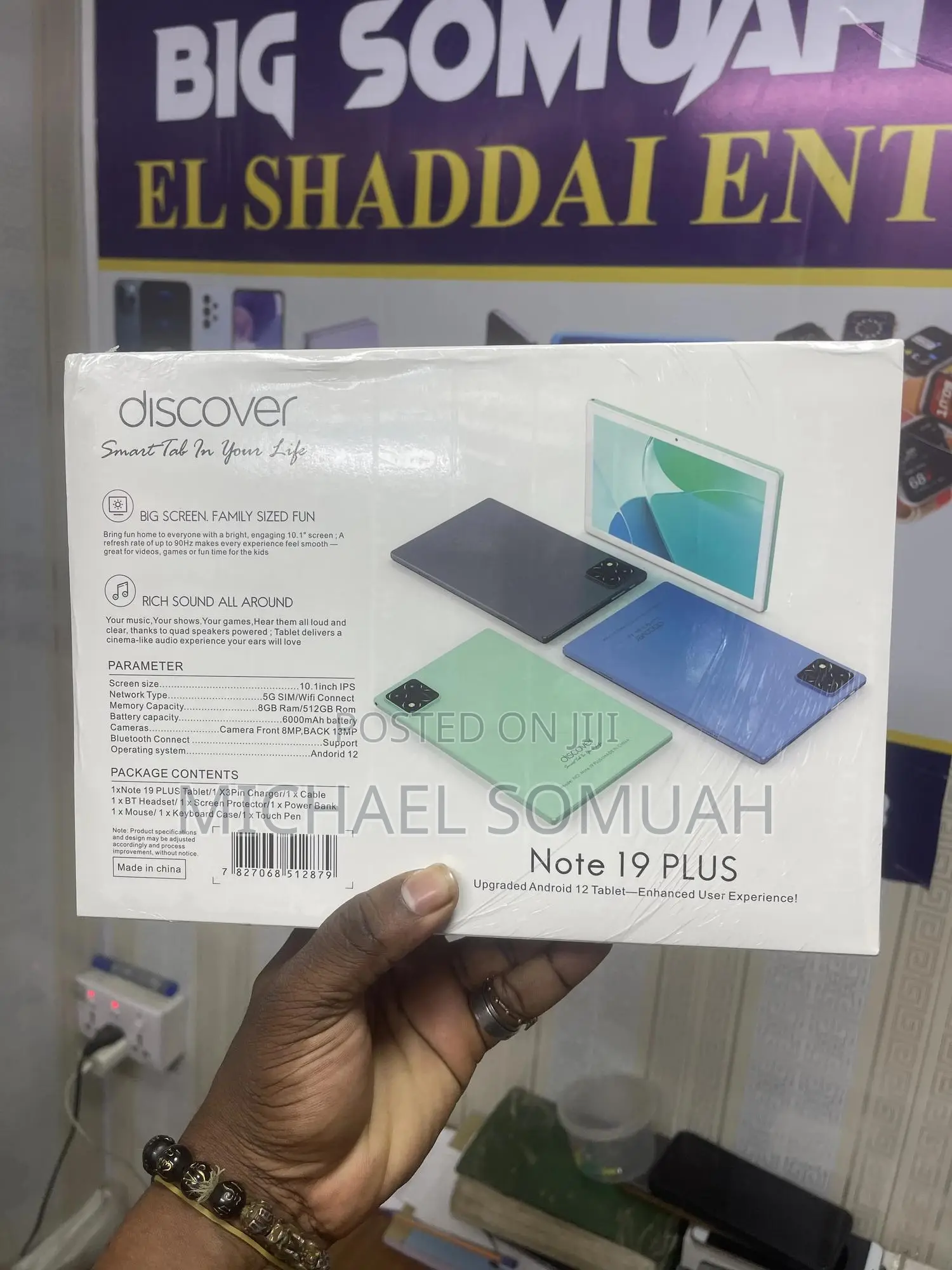 New Discover Note 19 Plus 512 GB Black