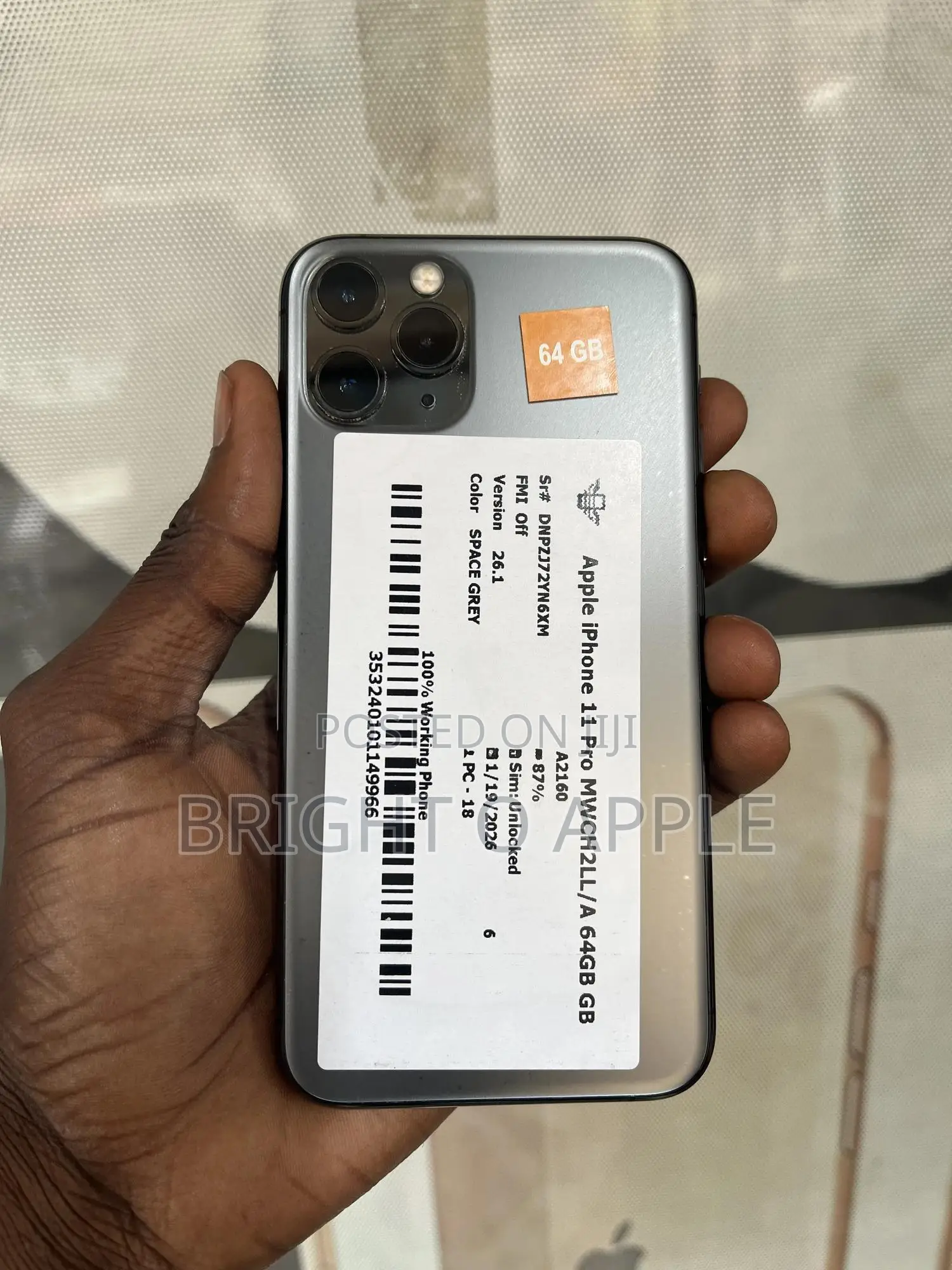 New Apple iPhone 11 Pro 64 GB Black