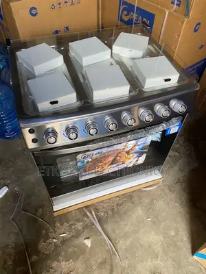 Pearl 80x60 6burner Gas Cooker With Oven Grill
