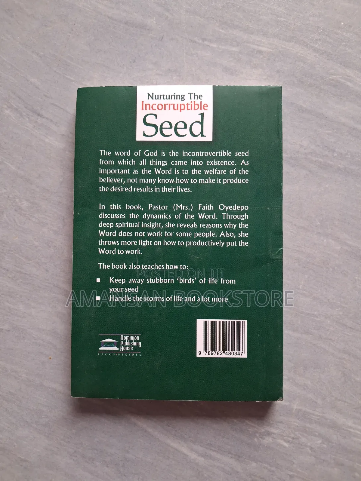 Nurturing the Incorruptible Seed