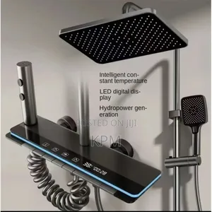 New Generation Morden Digital Led 4 Plugs Flat Panel Piano Shower Set