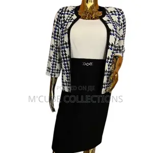 Houndstooth Jacket Dress Set