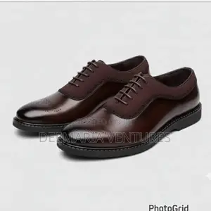 Quality Men’S Leather Shoe (Brown And Black)