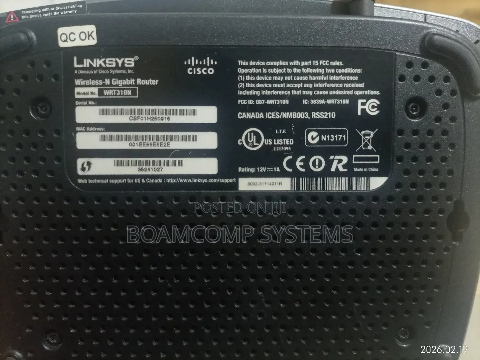 Link Sys Wireless N Gigabyte Router