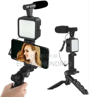 Live Phone Stand /Light/Mic