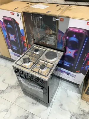 Available New 3 Gas 1 Electric 50x50 Ailyons Black Oven Cooker