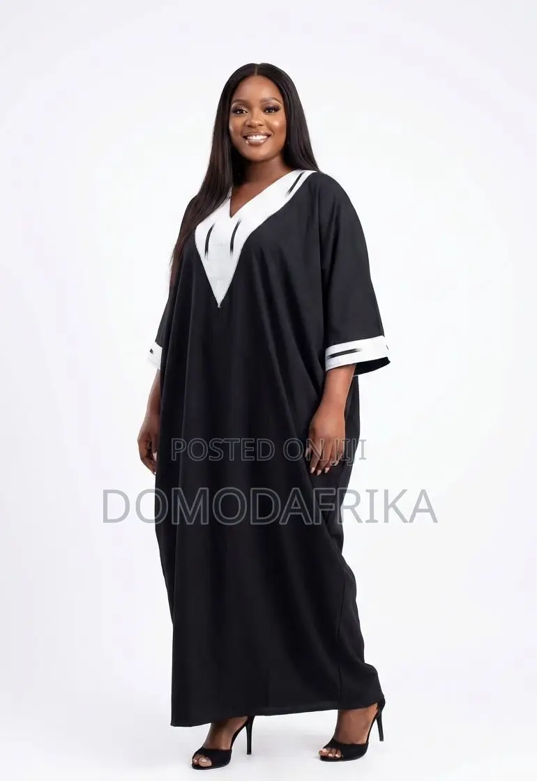 Black Boubou Dress for Funerals