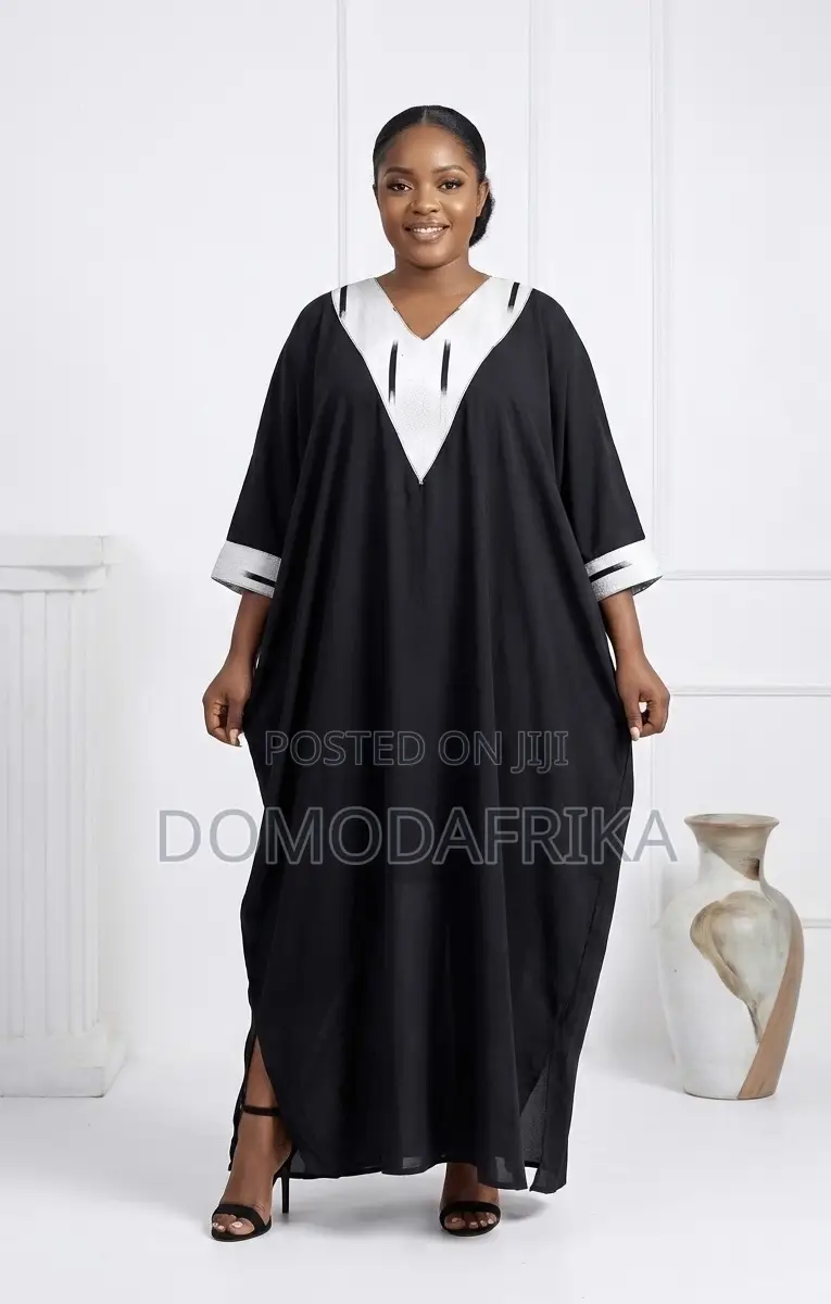 Black Boubou Dress for Funerals