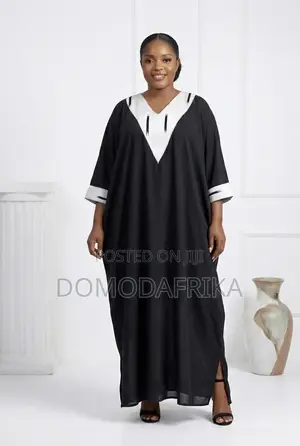 Black Boubou Dress for Funerals