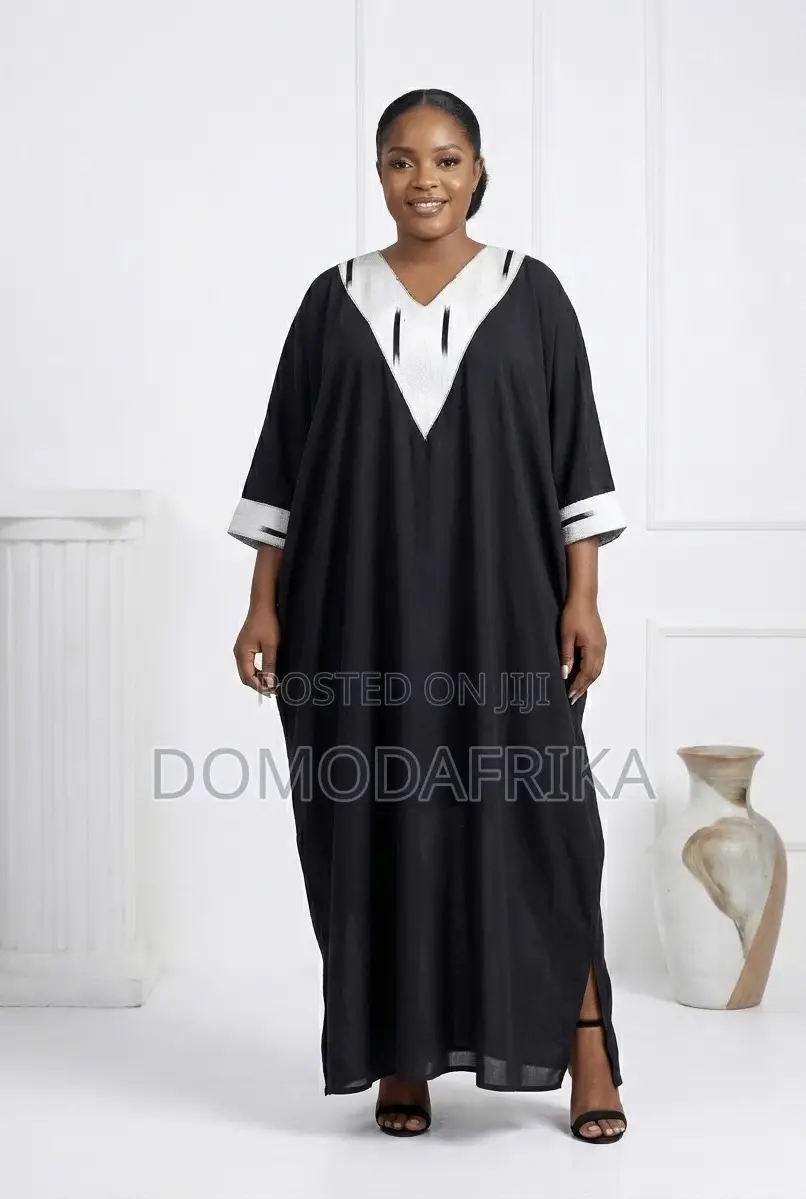 Black Boubou Dress for Funerals