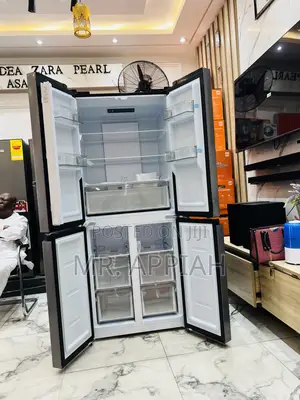Unique Nasco 4 Door Electric Refrigerator(Nasf-400fdr1)Gray 