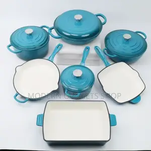 Eco-friendly Enamel Coat Cooking Pots With Pan
