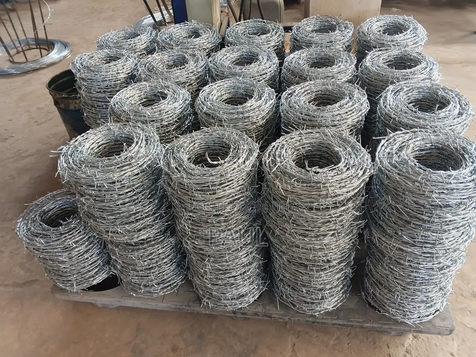 Galvanized Barbwire