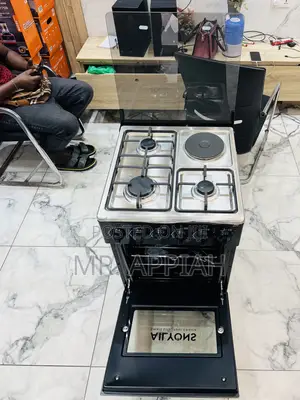 Shop Quality Ailyons 3 Gas With 1 Electric Burner With Oven(Black) 