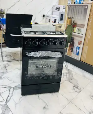 Buy Authentic Ailyons 3 Gas With 1 Electric Burner With Oven(Black).