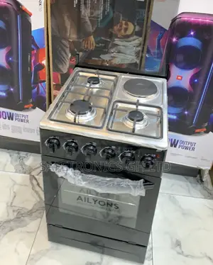 Most Reliable 1 Electric 3 Gas Black Oven Ailyons 50x50 Cooker