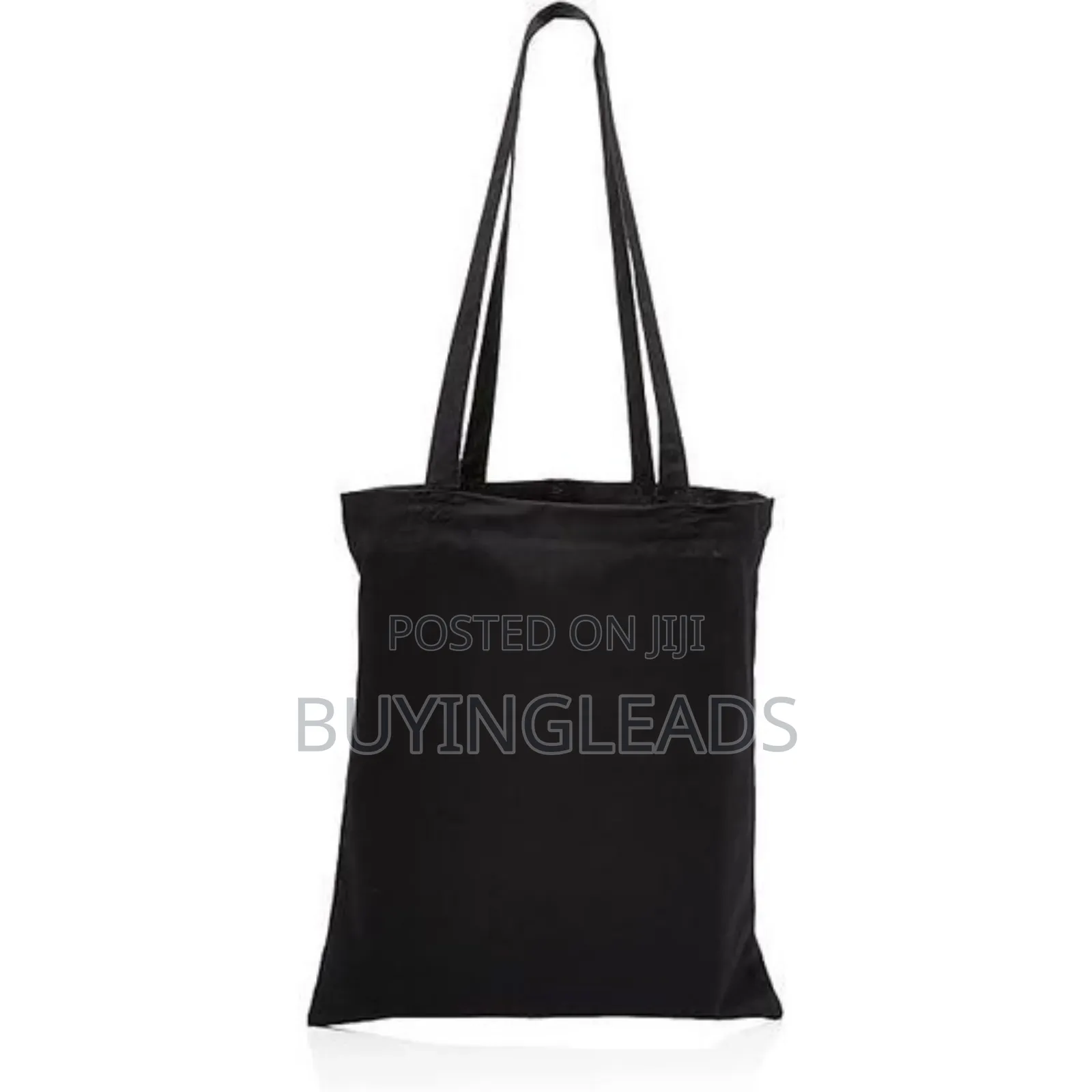 100 Percent Black Hand Woven Reusable Eco-Friendly Tote Bag
