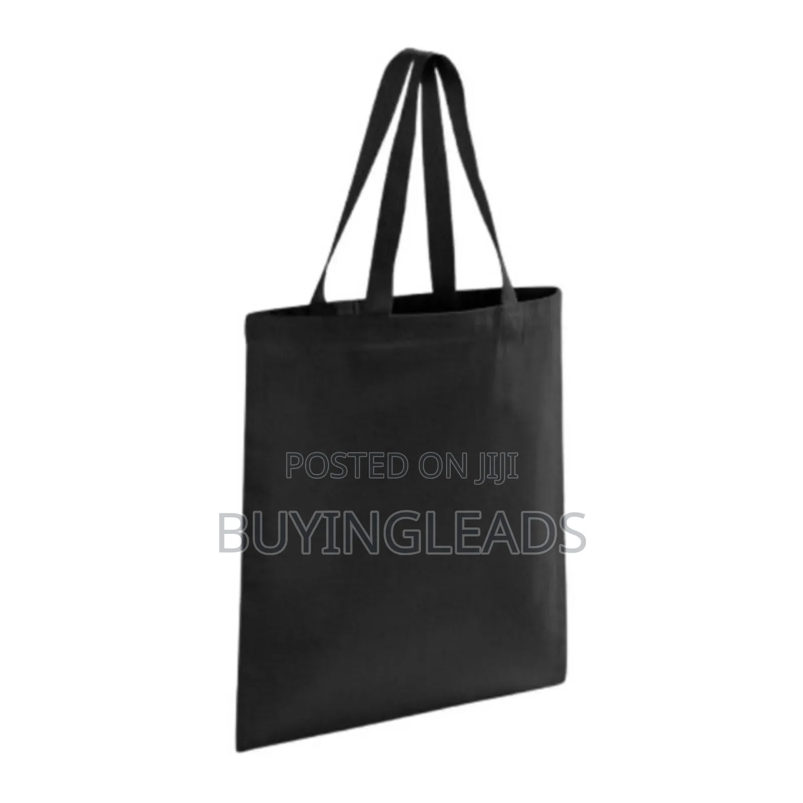 100 Percent Black Hand Woven Reusable Eco-Friendly Tote Bag